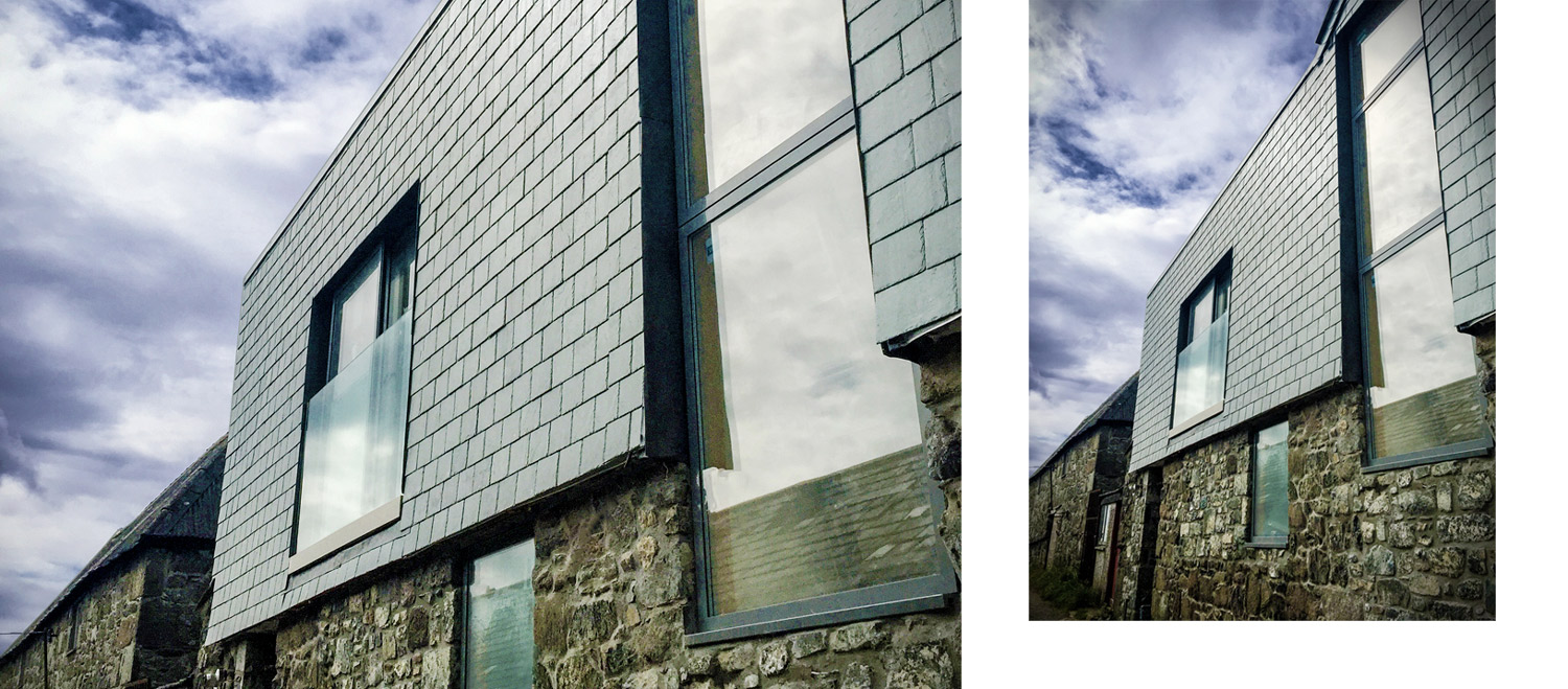 Costal designed home Cornwall rear