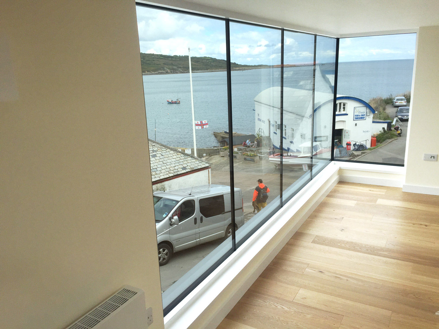 Costal designed home Cornwall view