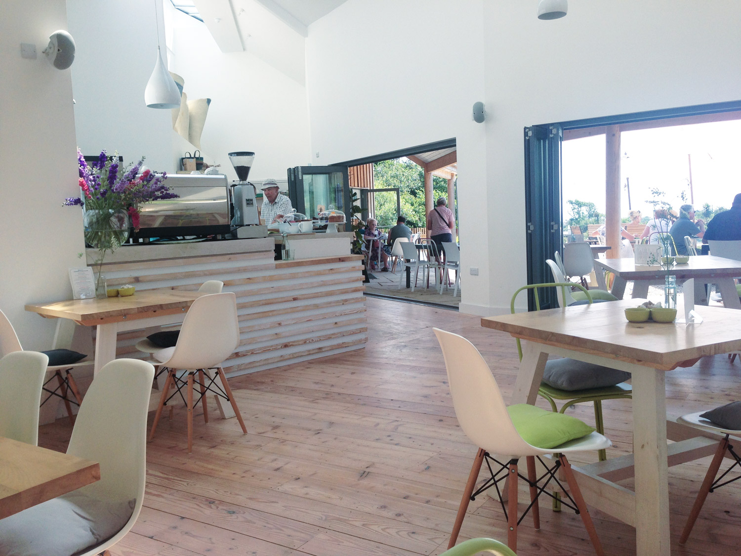 Commercial architect designed building in Cornwall Cafe
