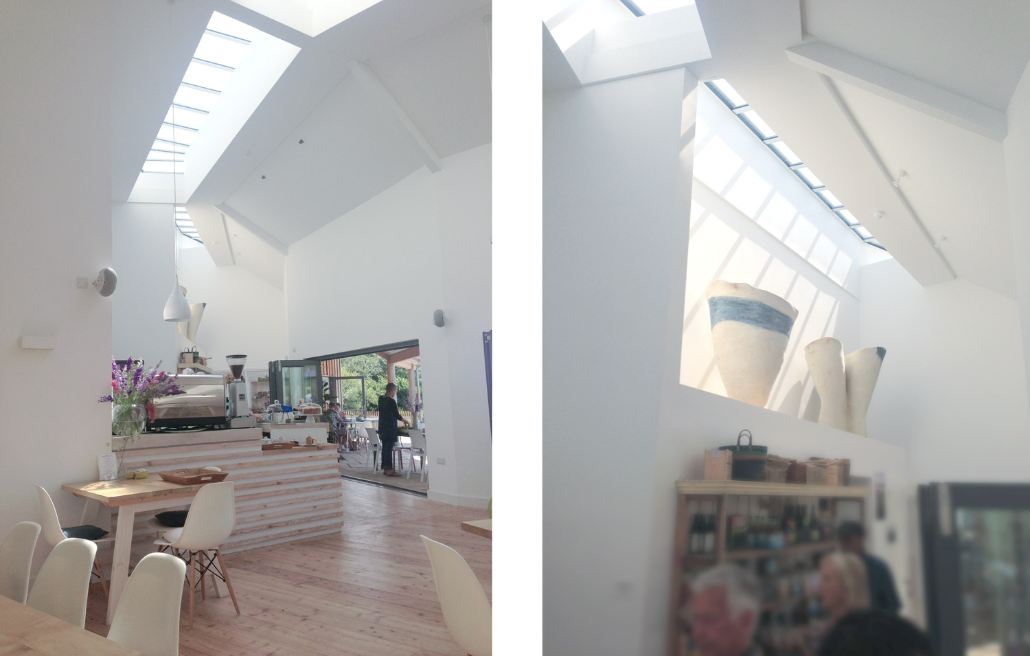 Commercial architect designed building in Cornwall skylights