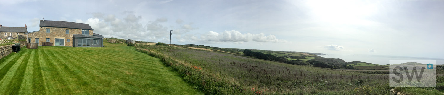 Coastal Home Design in Cornwall pano