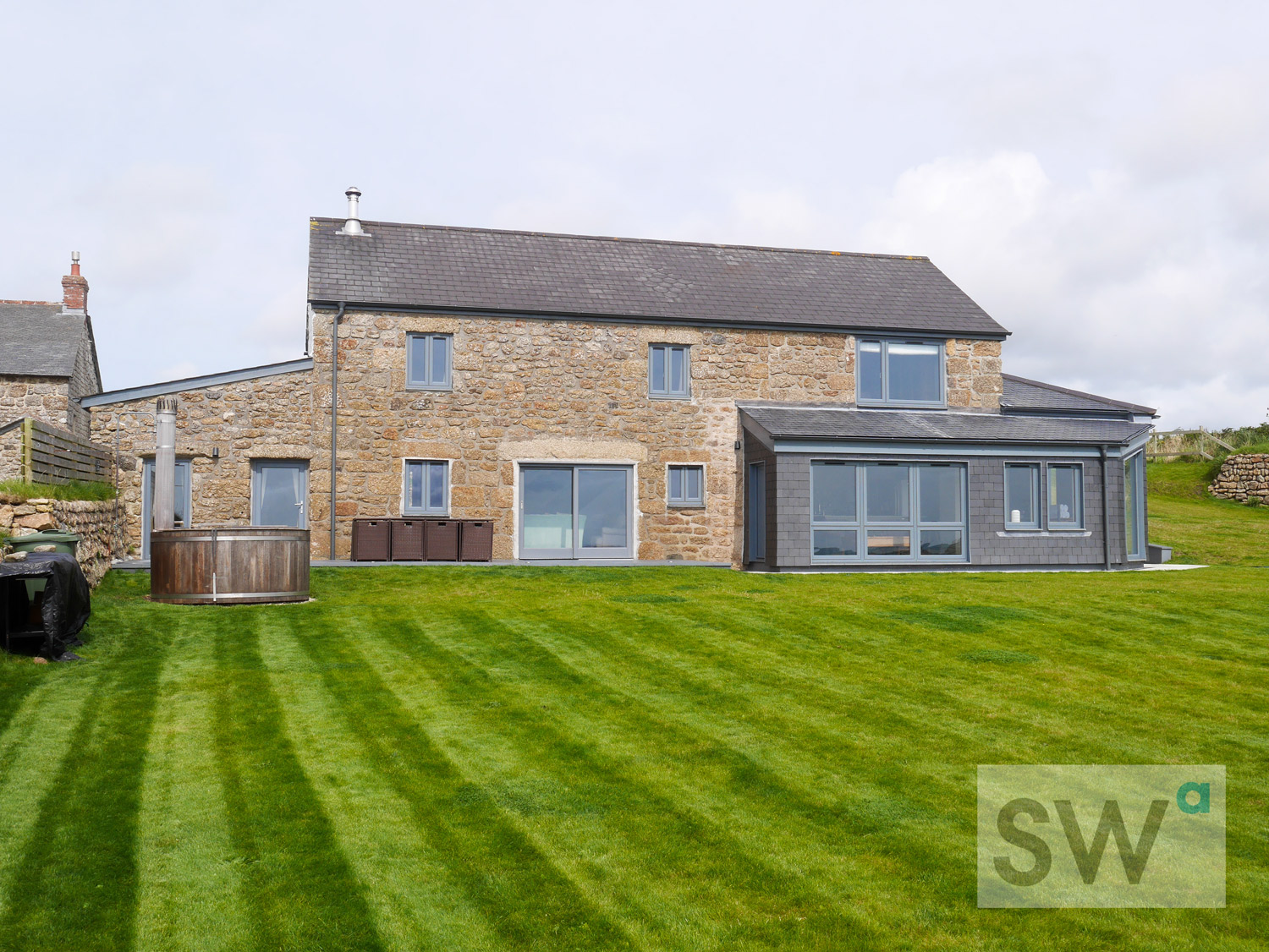 Coastal Home Design in Cornwall garden